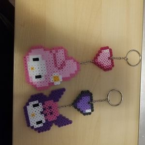 Sanrio My Melody and Kuromi Keychains